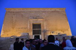 محافظة الفيوم تحتفل بظاهرة تعامد الشمس على قدس أقداس معبد قصر قارون