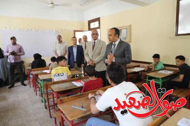 نائب محافظ المنيا يتفقد الامتحانات