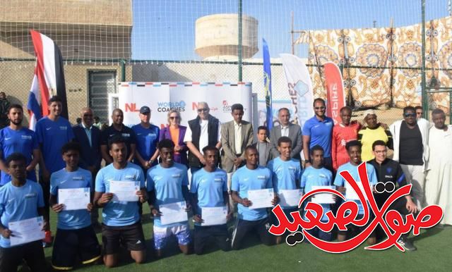 إفتتاح الملعب الخماسى بجزيرة هيسا بأسوان