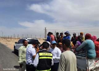 نائب محافظ المنيا يضبط سيارة ربع نقل  تقل 35 طفلًا للعمل بالمزارع بالطريق الصحراوي